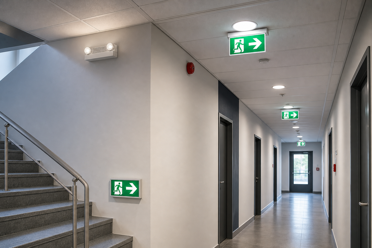 Emergency lighting installation